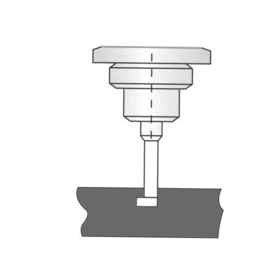 TSCHORN Kantavkännare Ø10 mm probe och Ø10 mm skaft